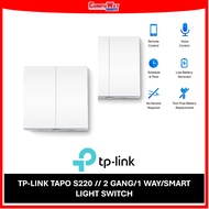 TP-LINK TAPO S220 // 2 GANG/1 WAY/SMART LIGHT SWITCH