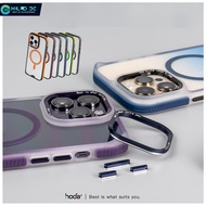 Hoda Colorful Crystal clear magnetic case for iphone 16/15 shockproof, drop-ressistant for iphone 16