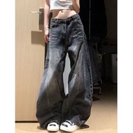 {Little Ruth} Little Guy 145-165cm Little Guy Little Guy American Hot Girl Retro Distressed High Wai