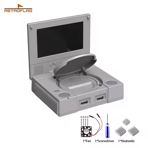Retroflag PiStation Case with LCD for Raspberry Pi 4 ModelB Retroflag PSPi Case Compatible with Rasp