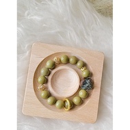 Matcha Alashan Agate Bracelet