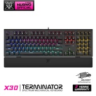 คีย์บอร์ดเกมมิ่ง NUBWO Terminator X30 RGB มีให้เลือก 3 Switch Blue/Red/Brown รับประกันสินค้า 2 ปี