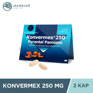 Konvermex 250 Mg Strip 2 Kaplet - Obat Cacing