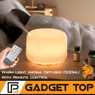 Premium Quality 500mL LED ​Ultrasonic Timer Humidifier Home Aroma 500ml Essential Oil Diffuser Warm 