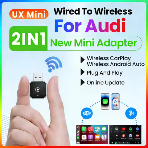 Wireless Carplay Adapte Wireless Android Auto 2In1 Dongle Bluetooth Dongle Plug and Play For Audi A3