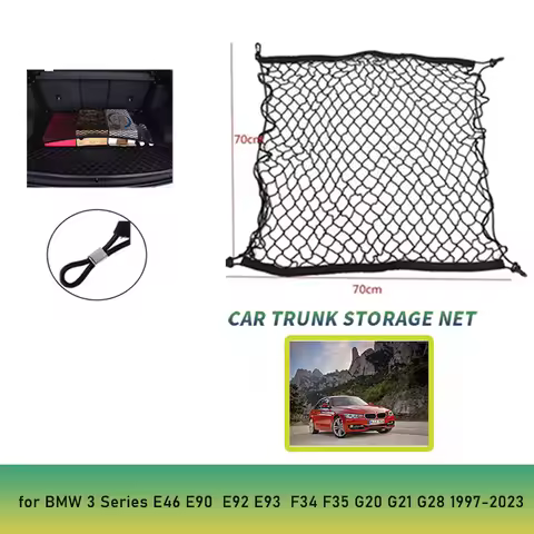 Car Trunk Net for BMW 3 Serie E90 F30 F34 G20 1997-2023 2004 2007 2008 2011 2014 2015 2018 2019 Nylo