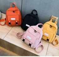 Tas Ransel Mini Wanita Korea Smile // Pakai Resleting // Tas Ransel Mini Termurah