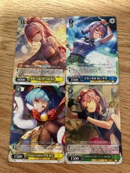 全部4張 $5 緋染天空 Heaven Burns Red WEISS SCHWARZ