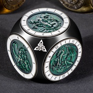 7 in 1 Spinner Dice for Dungeon and Dragon 3D Relief Polyhedral DND Metal Dice Set with Box RPG Role