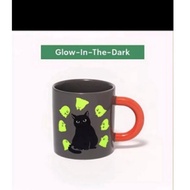 Starbucks black cat glow in the dark ghost mug