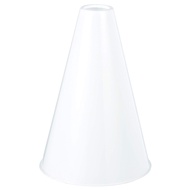 White Plastic Megaphone (8.25" x 6") – 1 Pc - Eco-Friendly & Lightweight Design - Ideal For Sports E