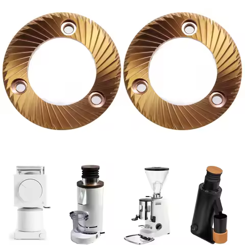 High-Uniformity Espresso Grinding 64mm Flat Burrs Compatible With DF64, DF64P, DF64E, DF64V, Mazzer 