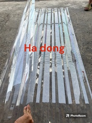 ( Rộng 1.05m x dài 2m x dày 8zem )Tôn nhựa màu trong suốt lấy ánh sáng poly dẻo