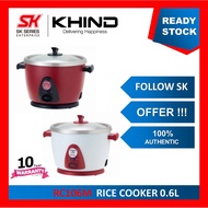 KHIND ANSHIN RICE COOKER CRUST FREE 0.6L RC106M