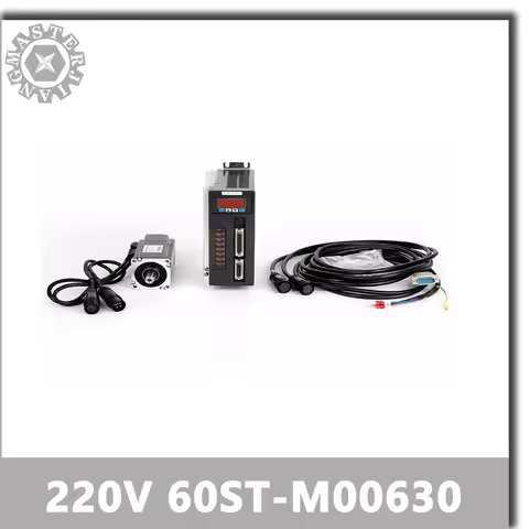 0.2KW 3000RPM 0.637N.M. Single-Phase ac drive permanent magnet Matched Driver AASD-10A 60ST-M00630 2