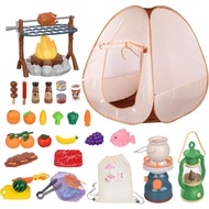 Oldlaiben เต็นท์ของเล่น ของเล่นย่างบาร์บีคิว กลางแจ้ง BBQ อุปกรณ์ครบชุด ตั้งแคมป์เด็กเล่น