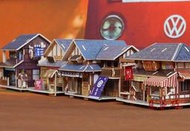 【日本巧鋪】 DIY小屋 立體拼圖 建築模型 模型小屋 別墅 智力拼裝 兒童玩具 袖珍屋 木質玩具