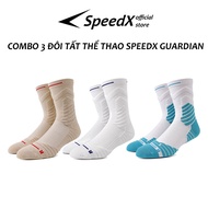 Combo of 3 pairs of SpeedX Gurdian football basketball foot protection sports socks