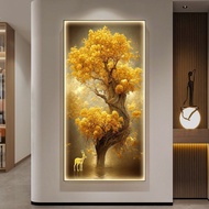 热卖推荐发财树入门玄关装饰画高端走廊过道大气好寓意挂画现代简约新壁画 Best-selling recommendation: Money Tree entryway decorative paint