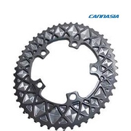 absoluteBLACK Chainring Premium Oval 110/5BCD 2x 52T Gray
