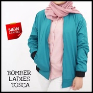 7O0U WOMEN'S BOMBER JACKET BOMBER / JACKET WOMEN'S JACKET ARMY BOMBER JACKET - GREY, M MN6D