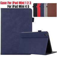 Tablet Case For iPad Mini 1 2 3 4 5 7.9 inch A1432 A1490 A1599 A1538 A2133 A2124 Slim Flip Solid col