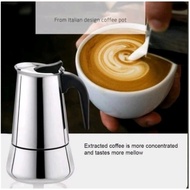 6-cup (300ml) Coffee Maker Stainless Steel Mokapot Expresso Coffee Maker/