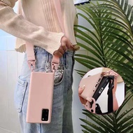 Đeo Chéo Silicon Lỏng Chính Hãng Dây Đeo Cổ Cho Samsung Galaxy S21 Ultra S20 Plus Note 20 S20 FE Not