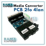 Media converter pcb 2 fo 4 lan / 2F4E