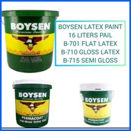 ◸ ✅ ✔ BOYSEN PERMACOAT FLAT | SEMI-GLOSS | GLOSS (PAIL | BALDE | TIMBA) LATEX WHITE PINTURA PANG PA
