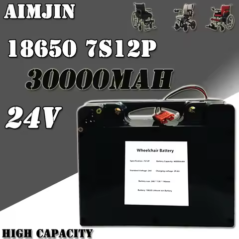 24V 30ah~80ah Electric Wheelchair Stair Climber+Charger Rechargeable Lithium-ion Battery Pack