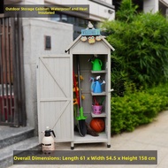 Outdoor Waterproof Storage Cabinet Garden Tool Box Yard Miscellaneous Storage Box Nordic Style Fresh