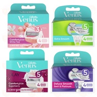 Gillette Venus Razor Blade Refills Cartridges White Tea, Avocado Oil, Sugarberry & Deluxe Smooth