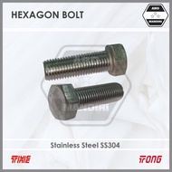 SS304 Stainless Hexagon Bolt A2-70 M12 X 50 (SUS304 Hex Bolt) M12x50 12x50/ Hex Bolt/ 12 x 50