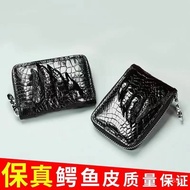 Pemegang Kad Berbilang Fungsian Kulit Buaya Thai Uniseks Slot Berbilang Kad Kulit Tulen Slot Kad Pem