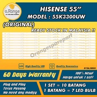 55K3300UW HISENSE 55" LED TV BACKLIGHT(LAMPU TV) HISENSE 55 INCH LED TV 55K3300