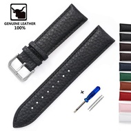 Litchi Pattern Watch Strap Soft Leather Watch Bracelet 14Mm 16Mm 18Mm 20Mm 22Mm Replacement Bracelet