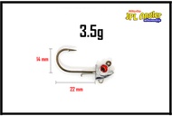 หัวจิ๊ก กันแก๊ป ปลายเบ็ดทรงตรงไม่บิด มีก้านช่วยยึดเหยื่อ หัวจิ๊กปลายาง Gungap