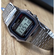 Casio A159W-N1 Classic Design Digital Stainless Steel Quartz Square Unisex Watch