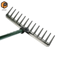 prettyia Durable Golf Sand Rake Head Golfer Course Sand Bunker Organizer Rake 35x8cm