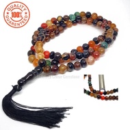 Sulaiman HONEY Agate ROSARY 99 GRAINS 8MM