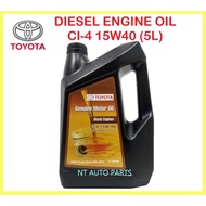 Toyota Genuine Diesel Motor Oil 5Litres - CI-4 15W-40 15W40 - Diesel Engine Oil 5L