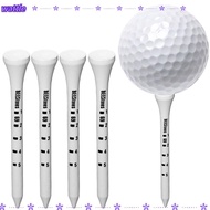 WATTLE 100pcs Golf Wood Tees, Wooden Digital Scale White Striped Golf Tee, Golf Training Aids 69/83m