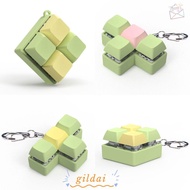 GILDAI Finger Keyboard Cap, DIY Keyboard Keys Button Fidget Keychain, Multi-Color Relief Stress 3/4 