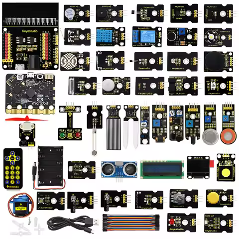 Keyestudio Micro:Bit 45 in1 Sensor Starter Kit With Micro Bit V2.2 Learning Kit For BBC MicroBit Pro