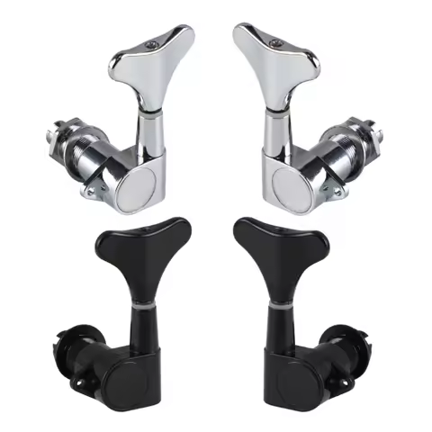 H8WC Guitar Bass Tuning Pegs Electric Bass Opened Machine Head Tuner Replacement for Right Hand Left
