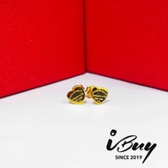 IBUY 916 Gold T&CO Love Earrings 1.33G 22K (916)