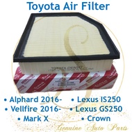 (100% Original) TOYOTA Air Filter ALPHARD VELLFIRE AGH30 MARK X GRX130 CROWN GS250 IS250 RC350 AIR F