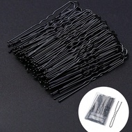 20/50/100ชิ้น สีดำ อะลูมิเนียมอัลลอยด์รูปตัว U ขนาด 2.4 นิ้ว/6 ซม. สวยงาม เหมาะสำหรับใส่ประจำวัน ทรง