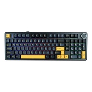 WIRELESS KEYBOARD (คีย์บอร์ดไร้สาย) AULA F99 PRO SKY BLUE SWITCH RGB EN/TH